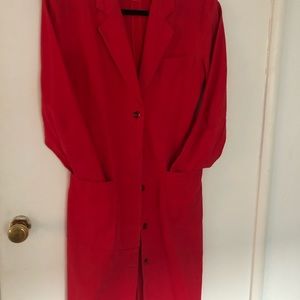 Red long coat